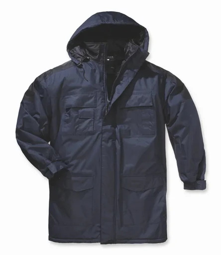 "Thermoparka mit Kapuze, Farbe marine/schwarz, Gr. M image"