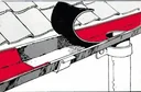 Dach Reparaturband 75 mm, 10 m lang, Bleifarben, selbstklebend