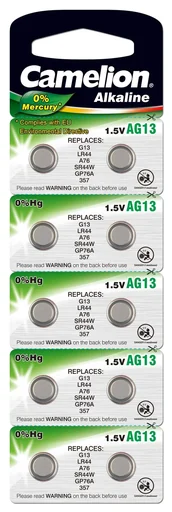 "Alkaline Knopfzelle AG4/LR66, 1,5Volt - 10 Stück image"