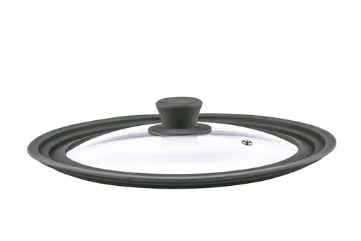 "Universal - Glasdeckel mit Silikonrand für 24/26/28cm image"