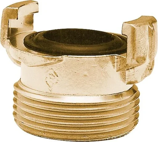 "Schnellkupplung aus Messing, Gewindestück mit 3/4" Außengewinde, Nockenweite 40 mm image"