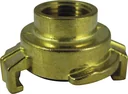 Schnellkupplung aus Messing, Gewindestück mit 1 1/4" Innengewinde, Nockenweite 40 mm