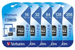 128 GB microSDXC Speicherkarte mit SD Karten-Adapter, Class10