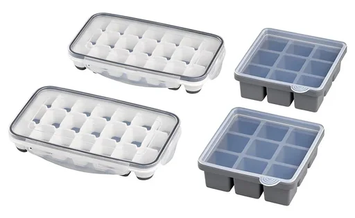 "Eiswürfelform inklusive transparentem Deckel, für 9 Eiswürfel, Eiswürfelgröße 4 x 4 x 4 cm image"