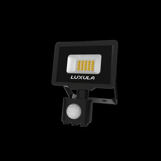 "LED-Fluter in schwarz mit Bewegungsmelder bietet 20 W, 3000 K (warmweiß), 2000 lm & IP65 Schutz image"