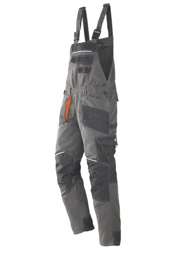 "Latzhose, Farbe grau/schwarz, Gr.56 image"