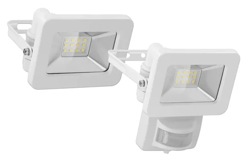 "LED Außenstrahler mit Bewegungsmelder Weiß, 30 Watt - 2550 Lumen image"