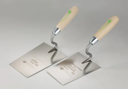 "Maurerkelle, S-Hals, 180mm, Rostfrei, Heft Naturholz image"