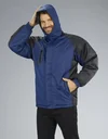 Jacke mit Kapuze, Farbe marine/schwarz, Gr.M