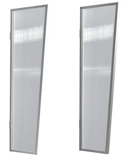 "Seitenblende für B2 PC Klar, 1750 x 600 x 450 mm, Edelstahl image"