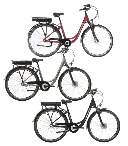 "Unisex City E-Bike 28 Zoll, Rahmenhöhe 45 cm, 3-Gang Nabenschaltung, schwarz matt, Berlin image"