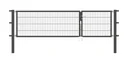 Doppeltor Flexo , anthrazit, Breite 100 + 200 cm, Höhe 140 cm