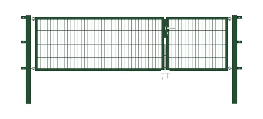 "Doppeltor-Set Flexo inkl. Pfosten 1 + 2 x 0,8 m grün image"