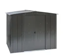 Gerätehaus Metallgerätehaus 8x8 253x242x201 cm Onyx Schwarz