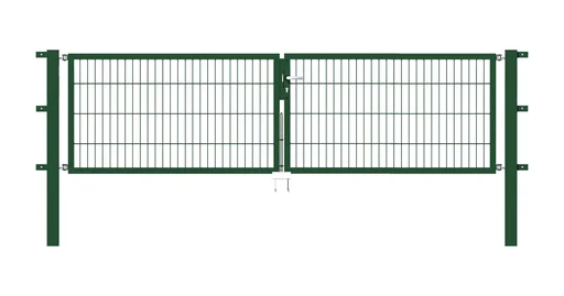 "Doppeltor-Set Flexo inkl. Pfosten 3 x 0,8 m grün image"