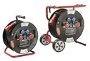 Profi-Trommel Mammut 460 Version 3, 30m, 3 Steckdosen 230V, 1+1-CEE Steckdosen, mit klappbarem Fußgestell