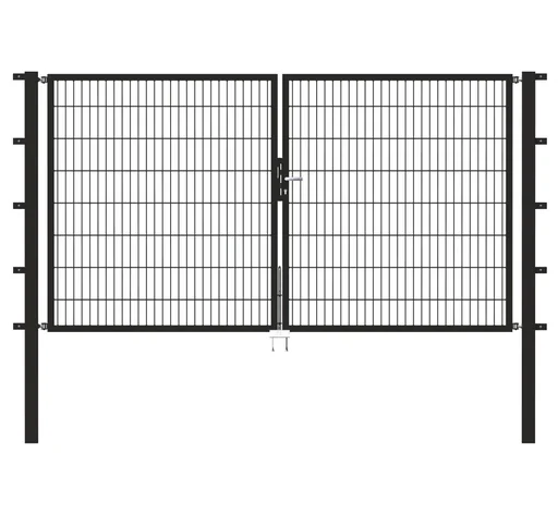 "Doppeltor Flexo mit Zubehör, anthrazit, Breite 400 cm, Höhe 140 cm, PF: 8 x 8 cm image"