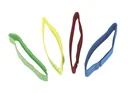 Markierungsbänder für Kühe, mit Klettverschluss, Farbe blau, 10er Pack