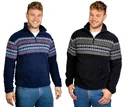 Stehbundshirt aus Fleece, Farbe marine, Gr.XL