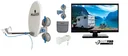 Pro TV Camping Set mit Tragetasche, 24 Zoll LED-TV