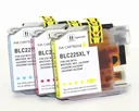 Druckerpatrone für Brother LC225 Multipack XL - 3er Set in den Farben cyan, magenta und gelb
