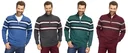 Pullover mit Streifen, Farbe port, Gr.XL