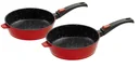 Aluguss-Bratpfanne mit Klick-Griff, Ø 28 cm, rot