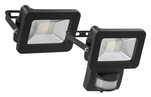"LED Außenstrahler schwarz, 10W - 850lm image"