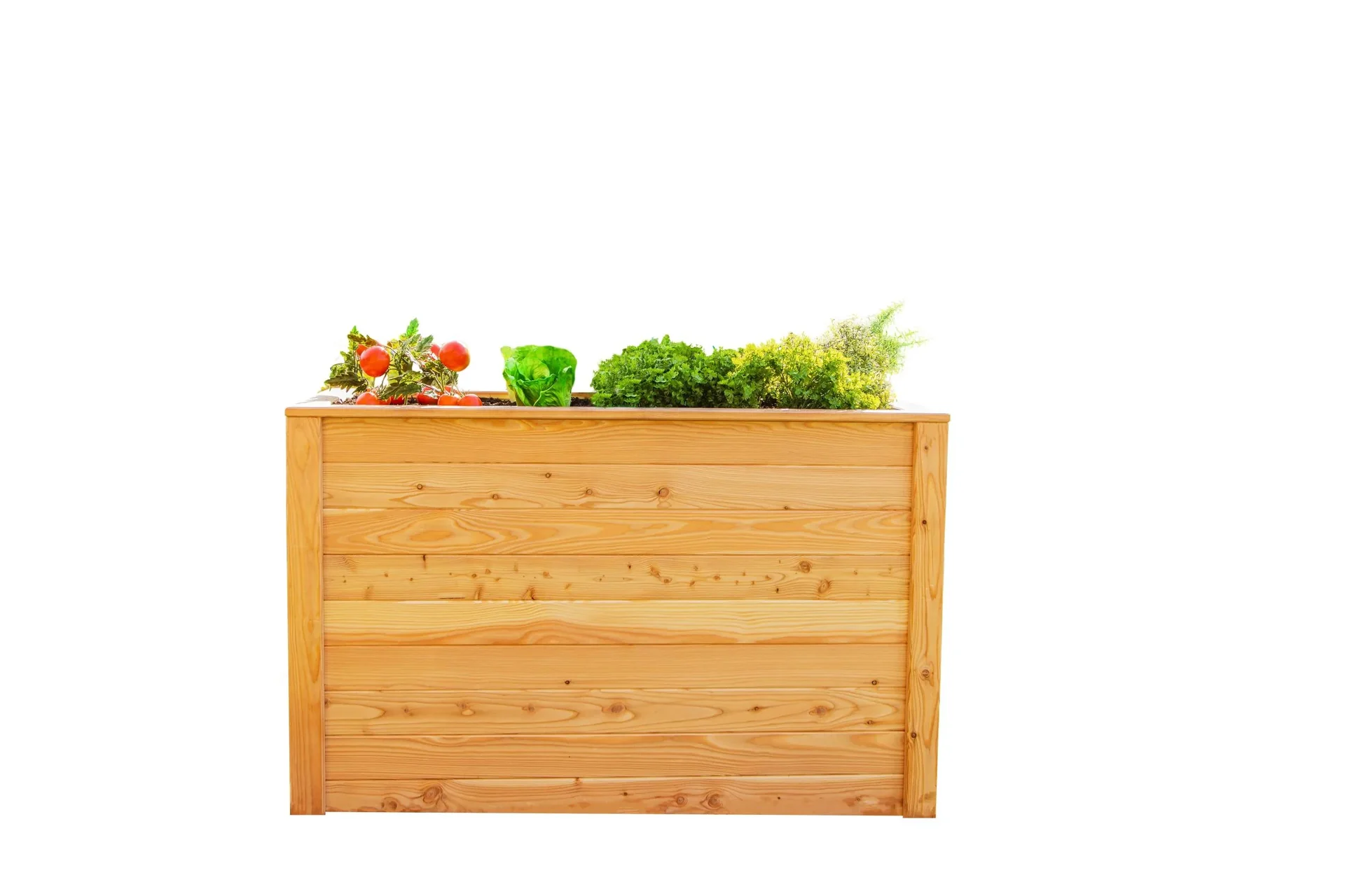 "Westmann Hochbeet Klassik 130, 130×65×84 cm, Natur – FSC-Lärchenholz, rückenschonend image"