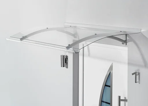 "Pultvordach Typ PT Secco, 2000 x 900 x 220 mm, Edelstahl -16 kg image"