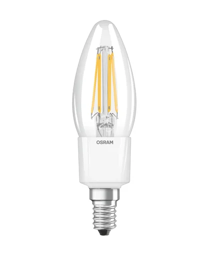 "LED SUPERSTAR FILAMENT Tropfenlampe mit 6,5 Watt, E14, warmweiß, klar image"