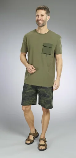 "T-Shirt mit Brusttasche, Farbe oliv, Gr.XL image"