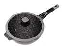 Aluguss-Bratpfanne MOONSCAPE, Ø 28 cm mit Klick-Griff und Glasdeckel