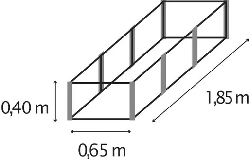 "Hochbeet Meta, In & Out, 401 S, 0,65 x 1,85 x 0,40 m image"