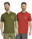 Poloshirt gemustert, Farbe oliv, Gr.L