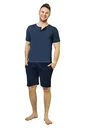 Schlafanzug kurz, Farbe blau, Gr.XL