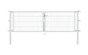 Doppeltor Flexo mit Zubehör, feuerverzinkt, Breite 250 cm, Höhe 120 cm, PF: 80x80cm