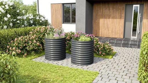 "Hochbeet Terra Rund 858, Farbe granit image"