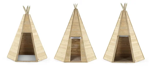 "Holz Tipi Hideaway 170, Outdoor-Tipi für Kinder aus Holz, Spielzelt, 1,70 m hoch, natur image"