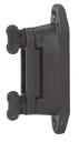Profi Eck-/Streckenisolator für 4 cm-Band, schwarz, 10 Stück