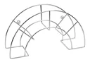 Schlauchhalter, 460 x 150 x 260 mm für 25 m 3/4" oder 50 m 1/2"