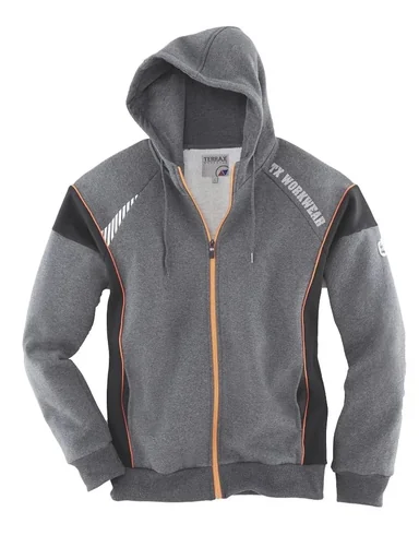 "Sweatjacke, Farbe grau/schwarz, Gr.3XL image"