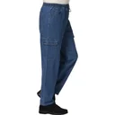 Schlupfhose im Cargo Stil , Jeans Stone Washed, Gr.50