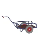 Handwagen mit Ladefläche mit Geländer, Traglast 200 kg, Ladefläche 790 x 435 mm