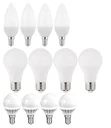 LED Lampe in Glühlampenform, 9 Watt, E27, warmweiß, 3 Stück + 1 Stück GRATIS dazu