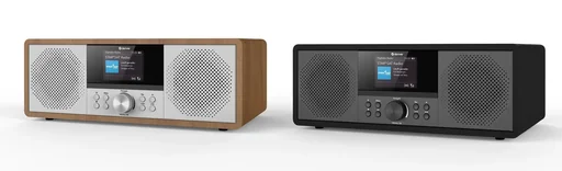 "Internet Radio mit DAB+ UKW und CD Spieler, Bluetooth Funktion, dunkles Holz image"