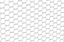 Sechseckgeflecht verzinkt, 100cm x 25m, 25x25mm, 0,8mm