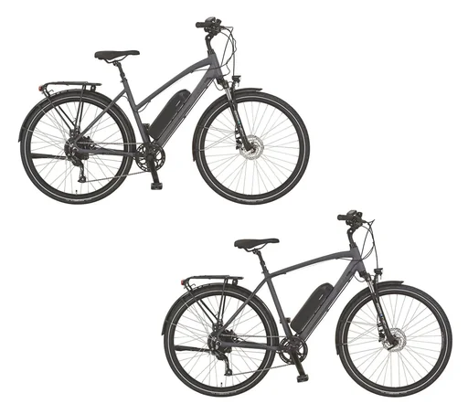 "Damen Trekking E-Bike 28 Zoll, Rahmenhöhe 50 cm, 8-Gang Kettenschaltung, grau, ENTDECKER 20.EST.10 image"