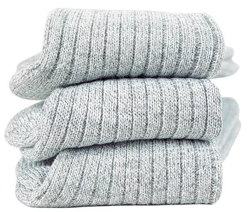 "Norweger Socke, 3er Pack, grau, Größe 48/50 image"