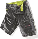 Arbeitsshort ULTRA schwarz-lime, Gr. 52